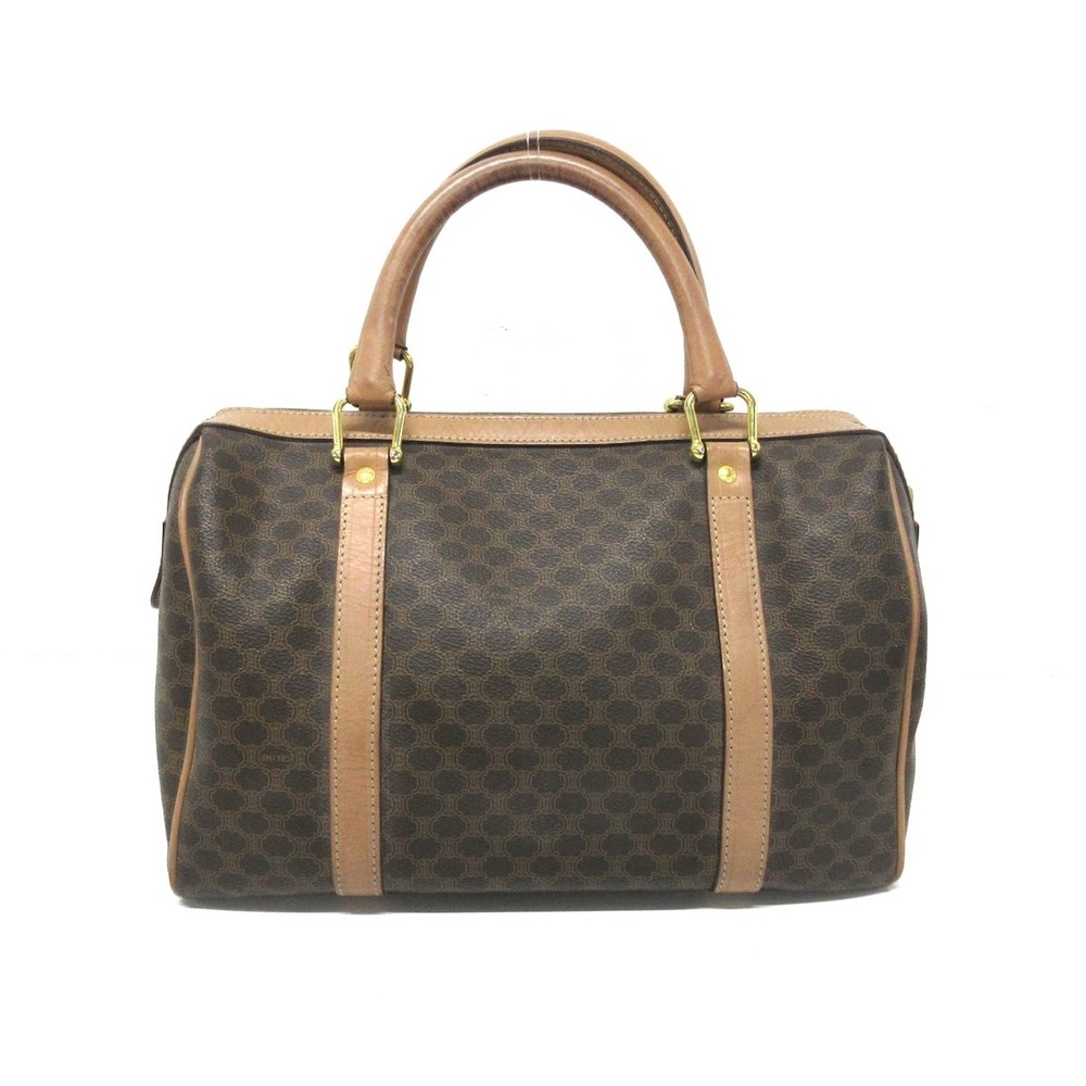 Celine Macadam Pattern Handbag Brown - image 3